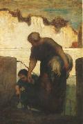 Honore  Daumier The Washerwoman (mk09) USA oil painting artist